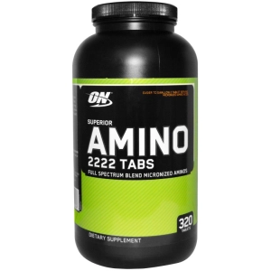 Aminoácidos Optimum Nutrition Amino 2222 Tablets 320 tab