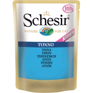 Comida para gatos Schesir Kitten Pouch Tuna 0,1 kg