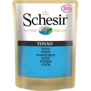 Comida para gatos Schesir Adult Pouch Tuna 0,1 kg