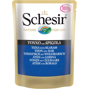 Comida para gatos Schesir Adult Pouch Tuna/Seabass 0,1 kg