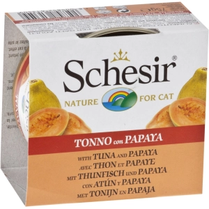 Comida para gatos Schesir Adult Canned Tuna/Papaya 0,075 kg