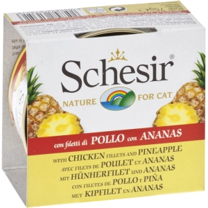 Comida para gatos Schesir Adult Canned Chicken/Pineapple 0,075 kg