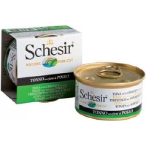 Comida para gatos Schesir Adult Canned Chicken/Tuna 0,085 kg