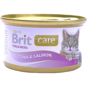 Comida para gatos Brit Care Adult Canned Tuna/Salmon 0,08 kg