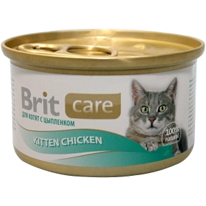 Comida para gatos Brit Care Kitten Canned Chicken 0,08 kg