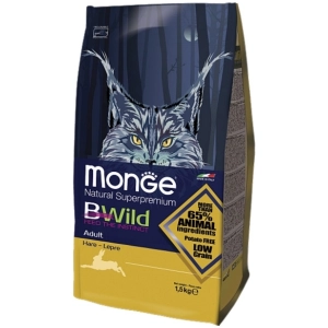 Comida para gatos Monge Bwild Low Grain Hare 1,5 kg