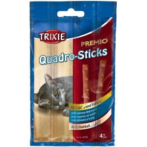 Comida para gatos Trixie Premio Quadro-Sticks Salmon/Trout 0.02 kg