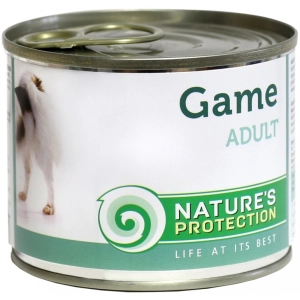 Comida para perros Natures Protection Adult Canned Game 0,2 kg