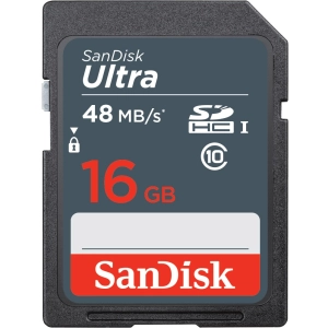 Tarjeta de memoria SanDisk Ultra 48 MB/s SDHC Class 10 UHS-I 16Gb