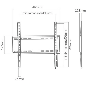 Soporte/Montaje Brateck KL22-44F