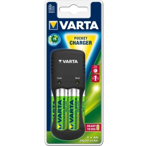 Cargador de batería Varta Pocket Charger + 4xAA 2600 mAh