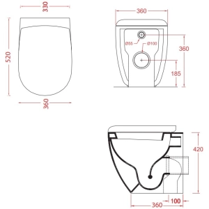 Inodoro ArtCeram File 2.0 FLV002