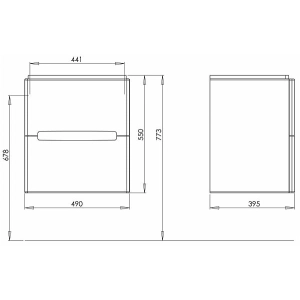 Mueble bajo lavabo Kolo Modo 50