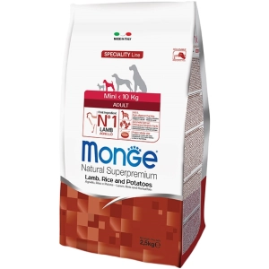 Comida para perros Monge Speciality Mini Adult Lamb/Rice/Potatoes 0,8 kg