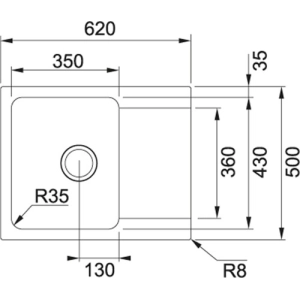 Franke Orion OID 611-62 114.0381.873