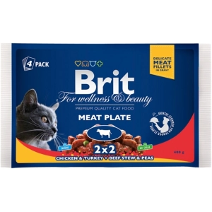 Comida para gatos Brit Premium Pouches Meat Plate 0,4 kg