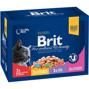 Comida para gatos Brit Premium Pouches Family Plate 1.2 kg