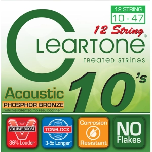 Cadenas Cleartone Phosphor Bronze 12-String 10-47