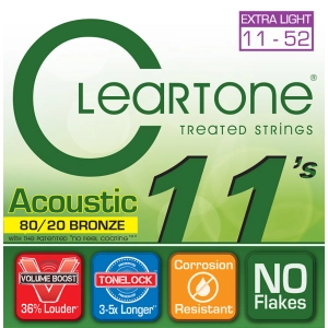 Cadenas Cleartone 80/20 Bronze Extra Light 11-52