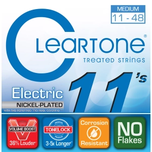 Cuerdas Cleartone Nickel-Plated Medium 11-48