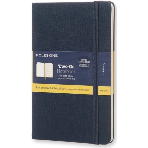 Bloc de notas Moleskine Two-Go Notebook Blue