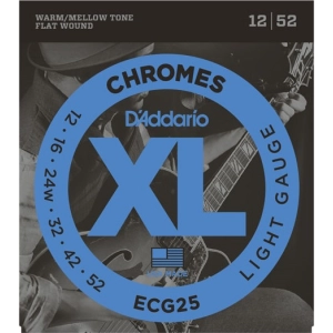 Cadenas DAddario XL Chromes Flat Wound 12-52