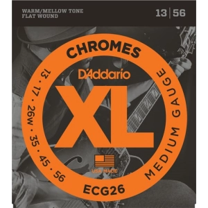 Cadenas DAddario XL Chromes Flat Wound 13-56