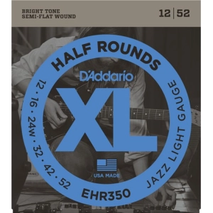 Cadenas DAddario XL Half Rounds Jazz 12-52