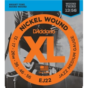 Cadenas DAddario XL Nickel Wound Jazz 13-56