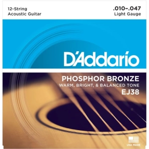 Cadenas DAddario Phosphor Bronze 12-String 10-47